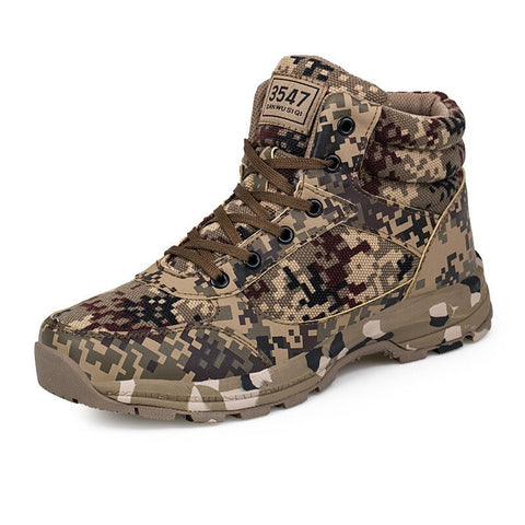 Men Camouflage Army Boots Outdoor Military